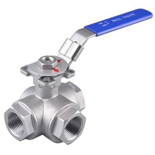 3 Way Ball Valve L&T ISO5211 MTD